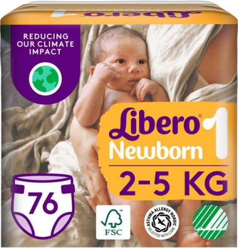 Libero 2-5 kg Novorodenec 1 76 ks