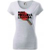Ping Pongová legenda - Dámske tričko Pure - M ( Svetlosivý melír )