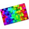 Kuchynská doska zo skla Farebné škatule 80x52 cm