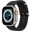 Remienok Dux Ducis Strap Ocean Wave Silicone Apple Watch 42 / 44 / 45 mm Black