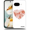 Picasee silikónový čierny obal pre Google Pixel 9a - Veľké srdce