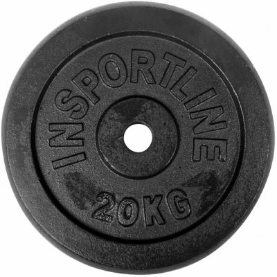 Insportline Liatinové závažie Castblack 20 kg 30 mm