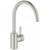 Stojanková kuchynská batéria Grohe Eurosmart strieborná