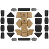 Polstrovanie do helmy EPIC Combat Pads System Team Wendy® – Coyote Brown vel. M/L