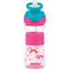 NUBY Fľaša športová s mäkkou sklopiteľnou slamkou 360 ml, ružová, 3+