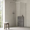 Ravak Walk-In Air Wall 90, čierna+transparent
