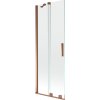 Mexen Velar, 2-krídlová posuvná vaňová zástena 70 x 150 cm, 8mm číre sklo, ružové zlato, 896-070-000-01-60