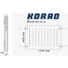 KORAD Radiátor 21K 600/1100 (KORAD 21K 600/1100)