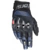 Rukavice HALO, ALPINESTARS (ČIERNA/MODRÁ) 2024 Veľkosť: S