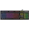 Polomechanická herná klávesnica C-TECH Iris (GKB-08), casual gaming, CZ/SK, duhové podsvietenie, USB