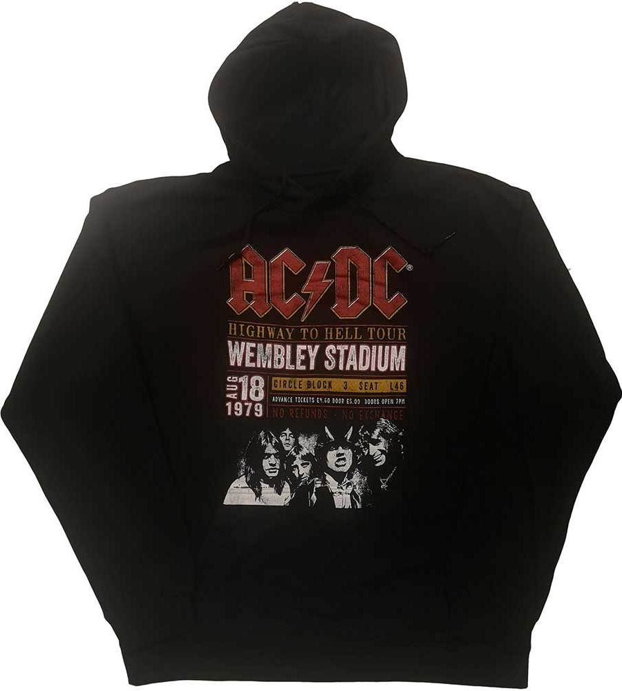 AC/DC Mikina Wembley \'79 Unisex čierna