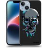 Picasee silikónový čierny obal pre Apple iPhone 14 - EARTH - Lebka 3.0
