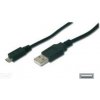 Digitus AK-300110-018-S USB 2.0, USB A samec na USB micro B samec, 2x stíněný, Měď, 1,8m
