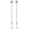 SucceBuy Ťažná reťaz s J-hákom 38x15CM, z legovanej ocele, 2 kusy