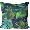 Soovi Home Obliečka na vankúš Jungle Midnight – sýtozelené tropické listy na tmavomodrom podklade Veľkosť: 45x45 mikrovlákno