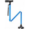 Skladacia Palica Nosnosť 113KG, Nastaviteľná Výška 77-94CM s Otočnou Základňou - Modrá