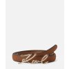 Karl Lagerfeld opasok K/SIGNATURE SM BUCKLE BELT hnedá
