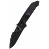 Vega Extrema Ratio 04.1000.0133/BLK MF1 Black vreckový taktický nôž 9 cm, celočierny, hliník