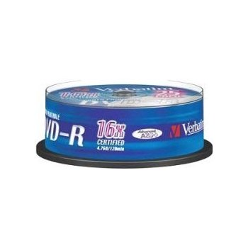 Verbatim DVD-R 4,7GB 16x, 25ks