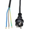 Solight flexo šnúra, 5m, 3 x 2.5mm2, gumová H07RN-F3, čierna