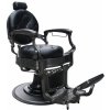 Retro barber kreslo MONET - matná čierna