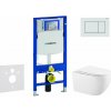 Geberit Duofix Set predstenovej inštalácie, klozetu Gaia a dosky softclose, tlačidlo Sigma30, biela/biela mat SANI11CA3142