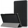 Stojanové puzdro, kožený efekt (FLIP, bočné otváranie, funkcia TRIFOLD desktop holder) BLACK [Lenovo Tab M10 HD (TB-X505F)]