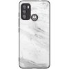 Picasee silikónový čierny obal pre Motorola Edge 60 5G - White marble