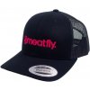 Šiltovka Meatfly Logo Trucker čierna/ružová One Size