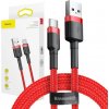 Baseus CATKLF-U09 Cafule USB / USB-C QC3.0, 2A, 3m, červený