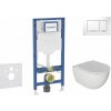 Geberit Duofix Set predstenovej inštalácie, klozetu Oudee a dosky softclose, tlačidlo Sigma30, biela/chróm SANI11CA3115B