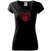 Folklór - zajac v srdci - Dámske tričko Pure - 3XL ( Čierna )