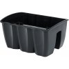 Truh.CROWN 39x28cm/DCRO400/na zábradlí/tmavosivý, 12 l