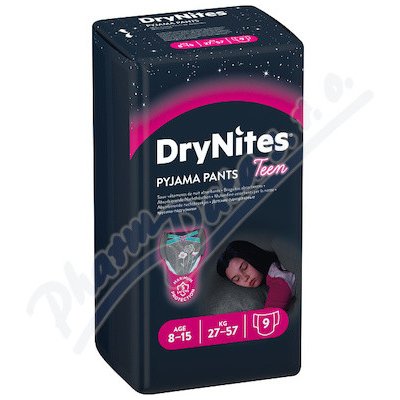 DryNites kalhotky absorb.dívky 8-15let/27-57 kg/9 ks