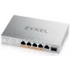 Zyxel XMG-105HP 5 Porty 2,5G + 1 SFP+, 4 porty 70W PoE++ Desktop MultiGig unmanaged Switch