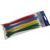 Viazacie pásky 200x3.6mm 100ks farebné, Levior 23884