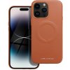 Roar Kožený kryt Mag Case - iPhone 14 Pro Max Brown