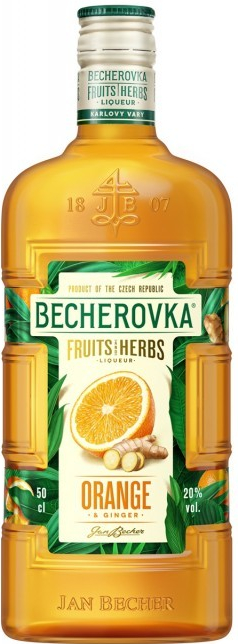 Becherovka Orange 20% 0,5 l (čistá fľaša)