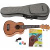 Cascha HH 2027 Soprano Mahogany Ukulele Bundle