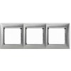 Legrand Valena - Trojnásobný rámik, hliník brúsený/strieborný prúžok- 770333