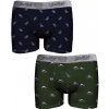 Pánske boxerky John Frank JF2BEF27 navy-zelené veľkosť M-46/48