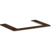 Doska pod umývadlo Hansgrohe Xelu Q 78x1,6x55 cm tmavý orech 54109630