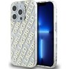Karl Lagerfeld IML Electroplated Repeated Logo Zadní Kryt pro iPhone 15 Pro Max Gold KLHCP15XHKFOEMD