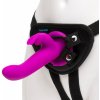 Happy Rabbit Vibrating Strap-On Harness Set Purple