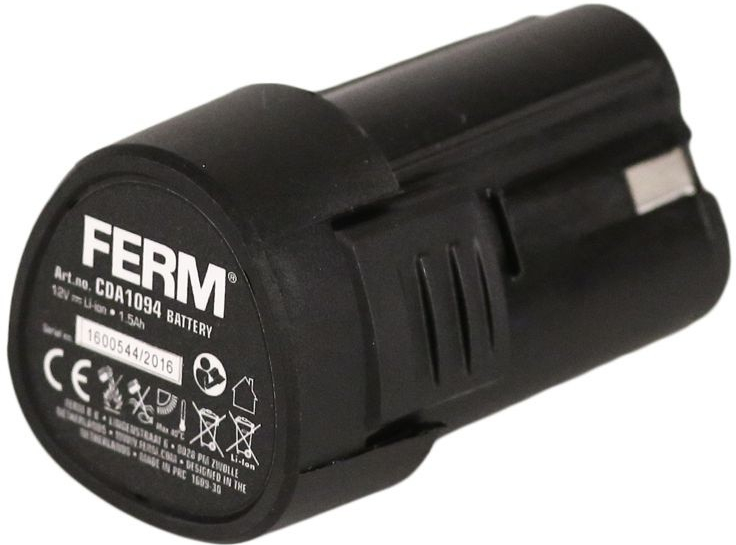 Ferm CDA1094 12 V, 1.5 Ah, Li-Ion