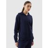 Women's Sweatshirt Zipped Up Hoodie 4F - Navy Blue čierna M 4F 5904698751501
