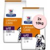 Hill's Prescription Diet u/d Starostlivosť o močový systém granule pre psov 2 x 10 kg