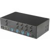 StarTech.com StarTech.com 4-Port Dual Monitor HDMI KVM Switch with Audio & USB 3.0 hub - 4K 30Hz - 4 PC Mac Computer KVM Switch Box for HDMI Display (SV431DHD4KU) - Přepínač KVM / audio / USB - 4 x KV