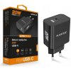 Rýchla nabíjačka ALIGATOR PD 20W USB-C, čierna