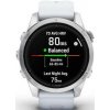Inteligentné hodinky Garmin epix Pro (Gen 2) Glass - 42 mm - Silver / Whitestone Silicone Band (010-02802-01)